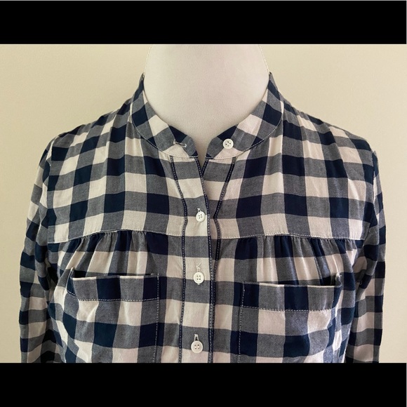 💙Cute Madewell Navy/White Top - Picture 3 of 7